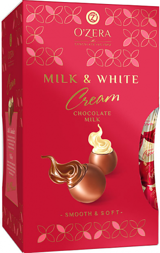 «O'Zera», шоколадные конфеты Milk & White Cream, 200 г