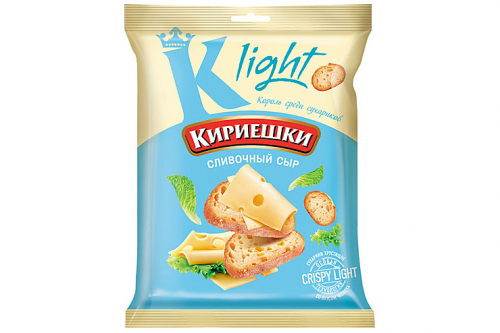 «Кириешки Light», сухарики со вкусом сливочного сыра, 80 г