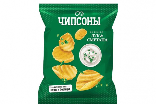 «Чипсоны», чипсы со вкусом сметаны и лука, 40 г