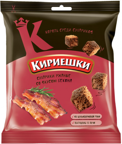 «Кириешки», сухарики со вкусом бекона, 40 г