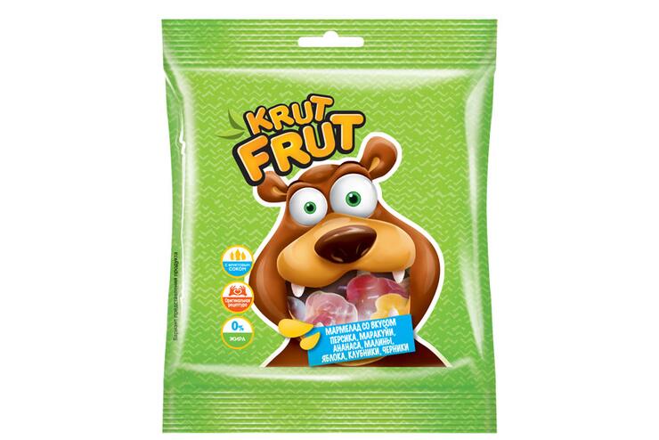 «KrutFrut», мармелад жевательный в форме озорных мишек, 30 г