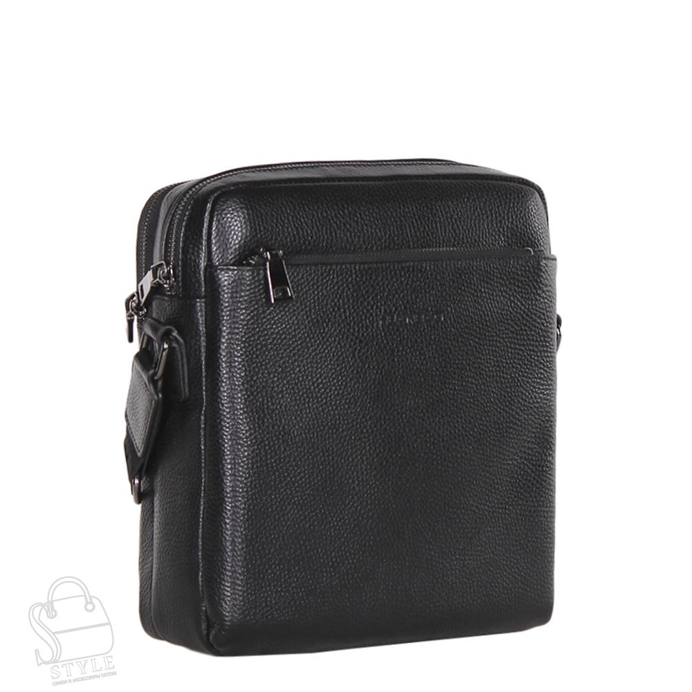 Сумка мужская кожаная 66309H black Heanbag