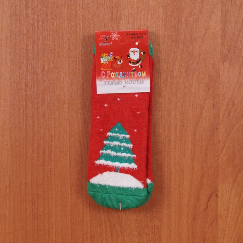 Носки теплые С Рождеством (размер 27-30) арт b225-11