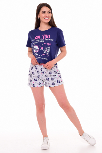 Пижама женская 1-189 (фиолетовый), Крекер