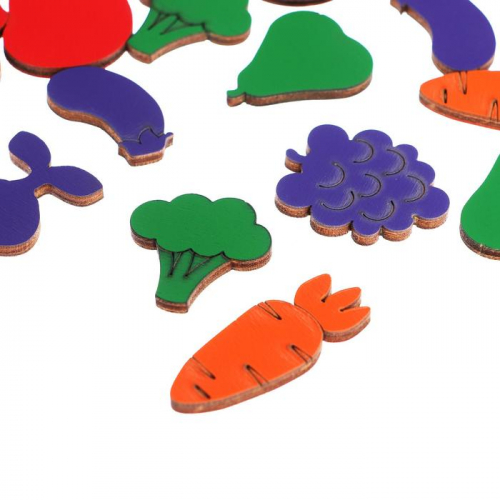 Дополнительный набор цветных деталей для Сундучка «Фрукты-Овощи»