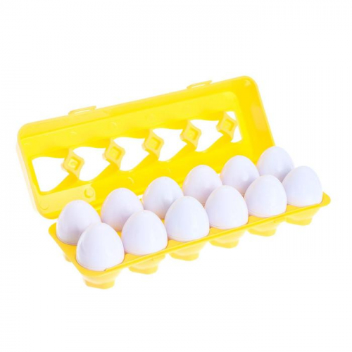 Развивающий набор «Сортер яйца», фрукты, 12 штук