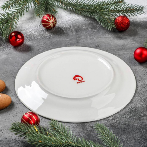 Тарелка десертная Доляна «Новогоднее волшебство», d=20,5 см