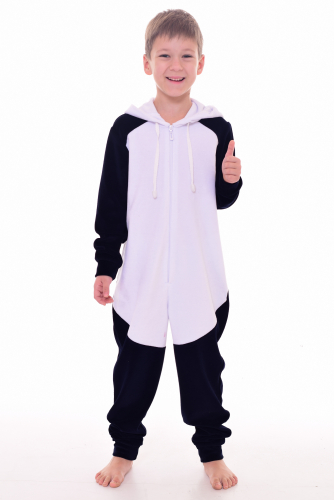 Пижама подростковая Кигуруми Панда 11-036 (темно-синий)