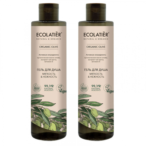 ECL GREEN Olive oil/2804/ Гель для душа Мягкость & Нежность, 350 мл