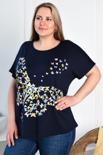 Натали 37, Женская футболка с бабочками