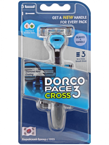 Dorco PACE 3 CROSS TRC 1005 (Станок+ 5зап)3