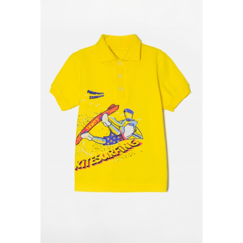 Поло 2141-073 желтый/kitesurfing