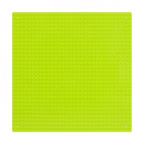 Пластина-основание для конструктора 25,5х25,5 см (диаметр 0,5см), цвет зелёный