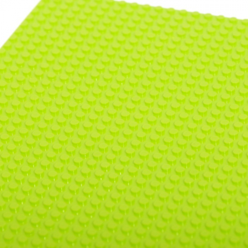 Пластина-основание для конструктора 25,5х25,5 см (диаметр 0,5см), цвет зелёный
