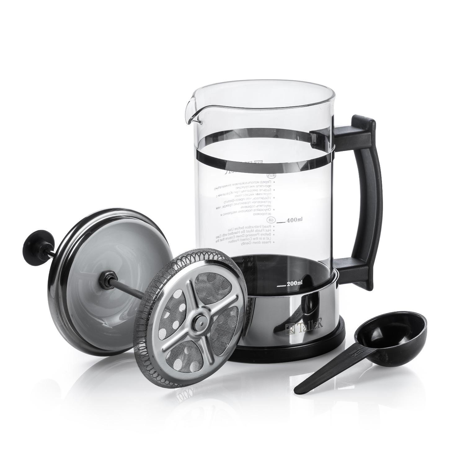 728 р.  899 р.  Френч-пресс TalleR TR-32300 Аден 600 мл