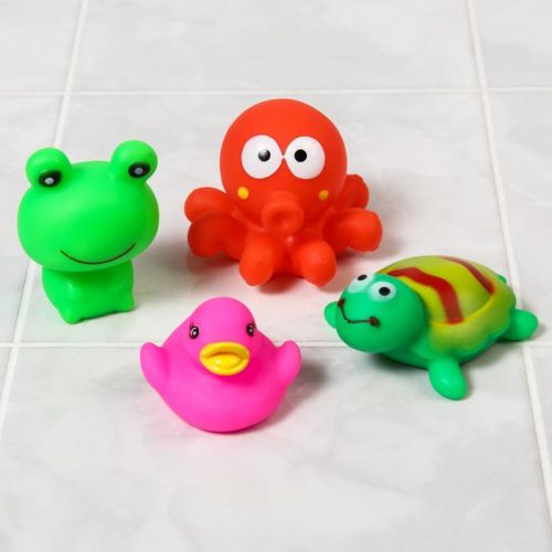 Набор игрушек для игры в ванне «Весёлые друзья», 4 шт. 0,95*4