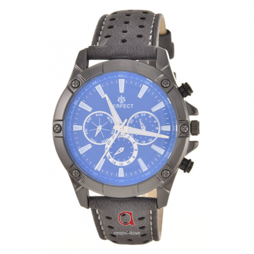 Наручные часы PERFECT W124 корп-чер циф-син сер ремень