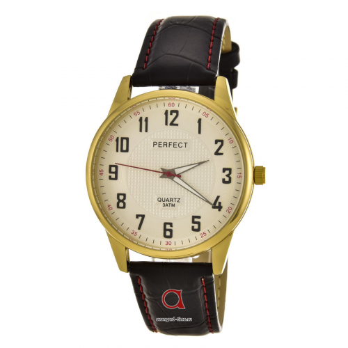 Наручные часы PERFECT C202 корп-жел циф-сер оф красн ремень