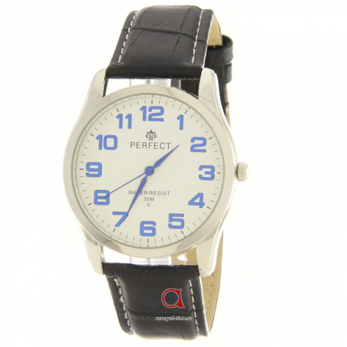 Наручные часы PERFECT A4003P корп-хром, циф-бел син оф