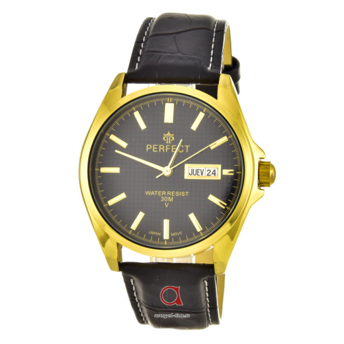 Наручные часы PERFECT C081B корп-жел циф-черн рем. черн