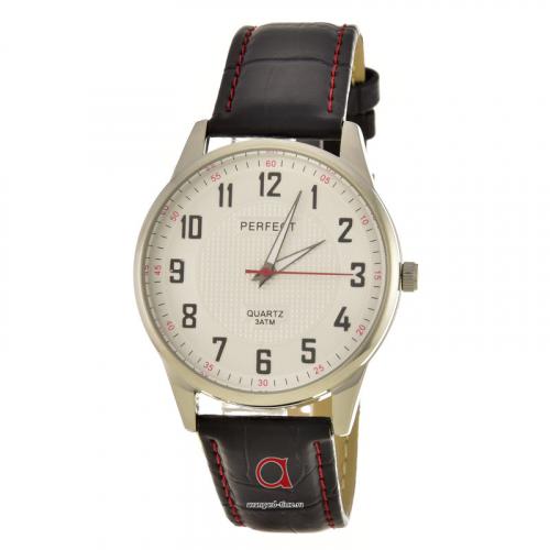 Наручные часы PERFECT C202 корп-хр циф-бел оф красн ремень