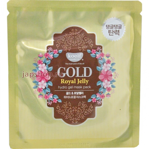 Koelf Gold & Royal Jelly Mask Маска для лица гидрогелевая с золотом и маточным молочком, 30 гр. (8809239802551)