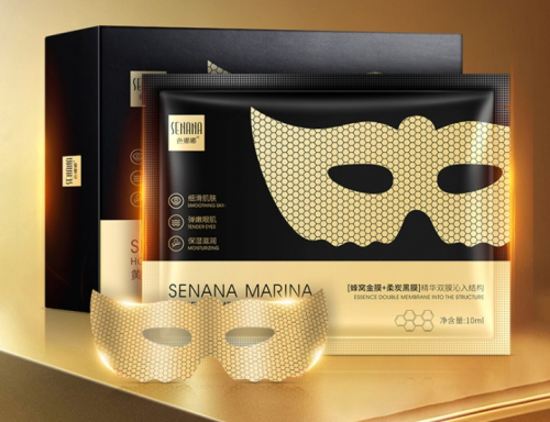  160р. 350р. Многофункциональная корнозиновая маска с частичками золота для кожи вокруг глаз Senana Marina