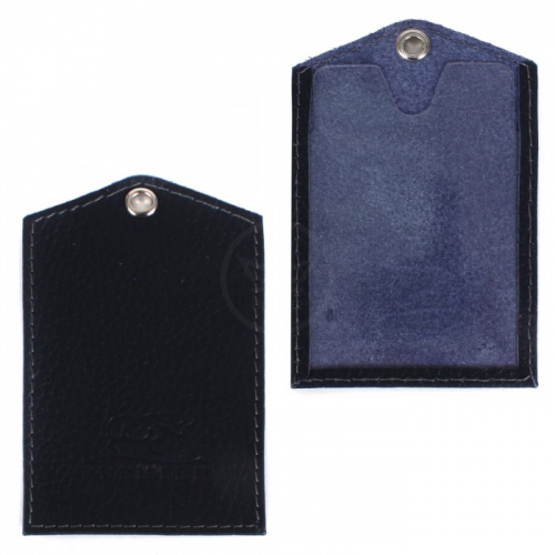 Обложка пропуск/карточка/проездной Premier-V-42 натуральная кожа синий тем флотер (351) 215100