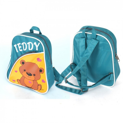 Рюкзак детский Silver Top-1040 Кроха прост спинка/Teddy, зеленый/желтый, медведь 241268