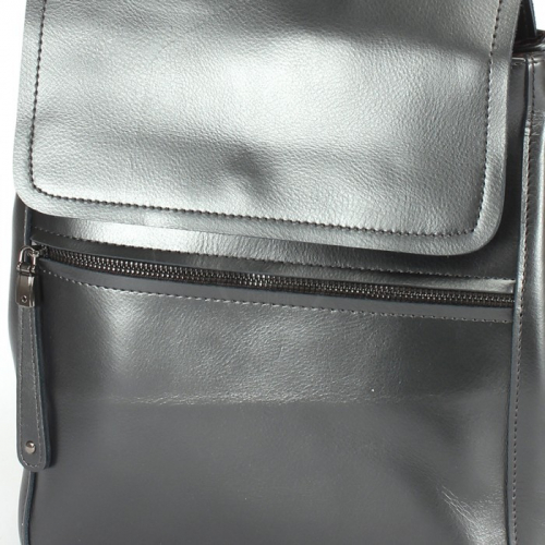 Рюкзак жен натуральная кожа JRP-1005, (change) 1отд, 5внут+2внеш/карм, серый/металлик 229677