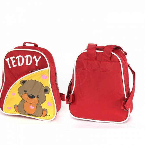 Рюкзак детский Silver Top-1040 Кроха прост спинка/Teddy, красный/желтый, медведь 187550