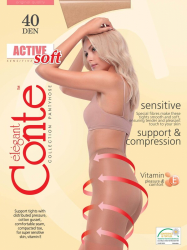 Колготки женские CONTE ACTIVE SOFT 40