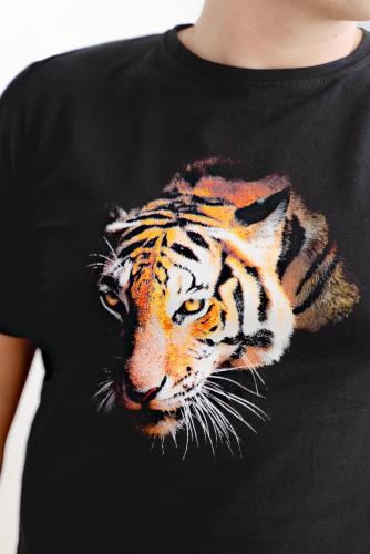 Новогодняя мужская футболка МФ 002 (Тигр)