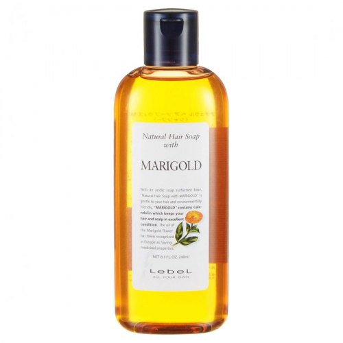 Шампунь натуральный для жирной кожи головы Natural Hair Soap Marigold