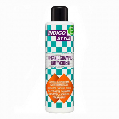 Шампунь для волос органик цитрус Indigo Style Organic Shampoo, 1000 мл