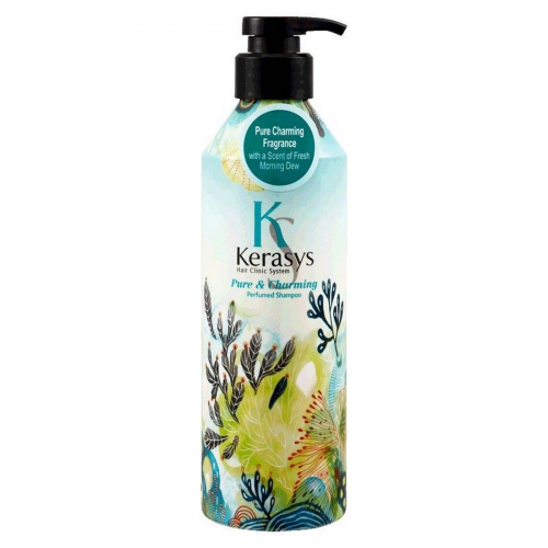 Шампунь для сухих и ломких волос, Kerasys Pure & Charming Perfumed Shampoo, 600 мл