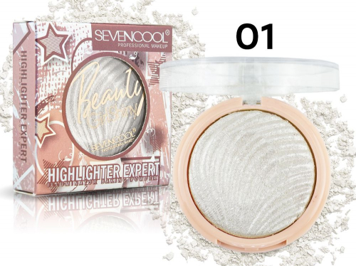 Хайлайтер SevenCool Highlighter Beauty GirlShiny, 1 цвет, ТОН 01