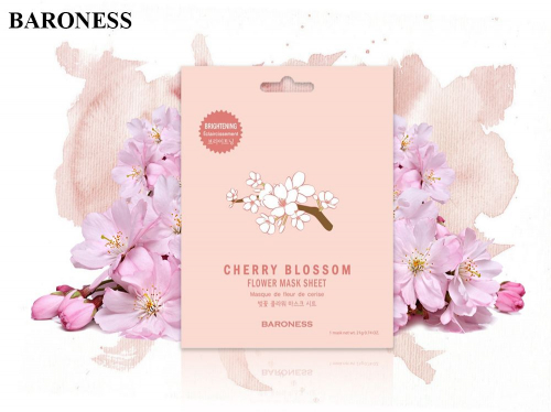 Baroness корейская маска с Сакурой Cherry Blossom (2462), 21 г
