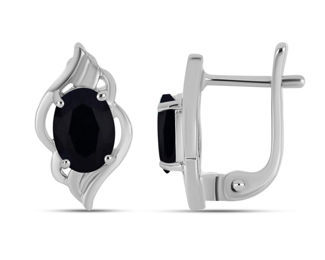 Серьги из серебра сапфир, Ольга