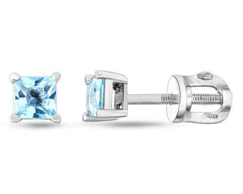 Серьги из серебра топаз, Ю-25002р