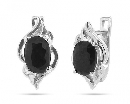 Серьги из серебра сапфир, Ольга