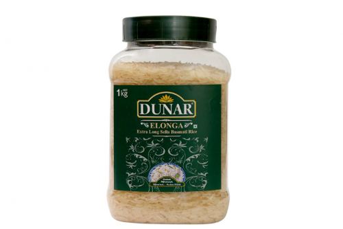 Dunar Elonga Sella Basmati Rice pot 1kg / Рис Басмати Элонга Селла ...