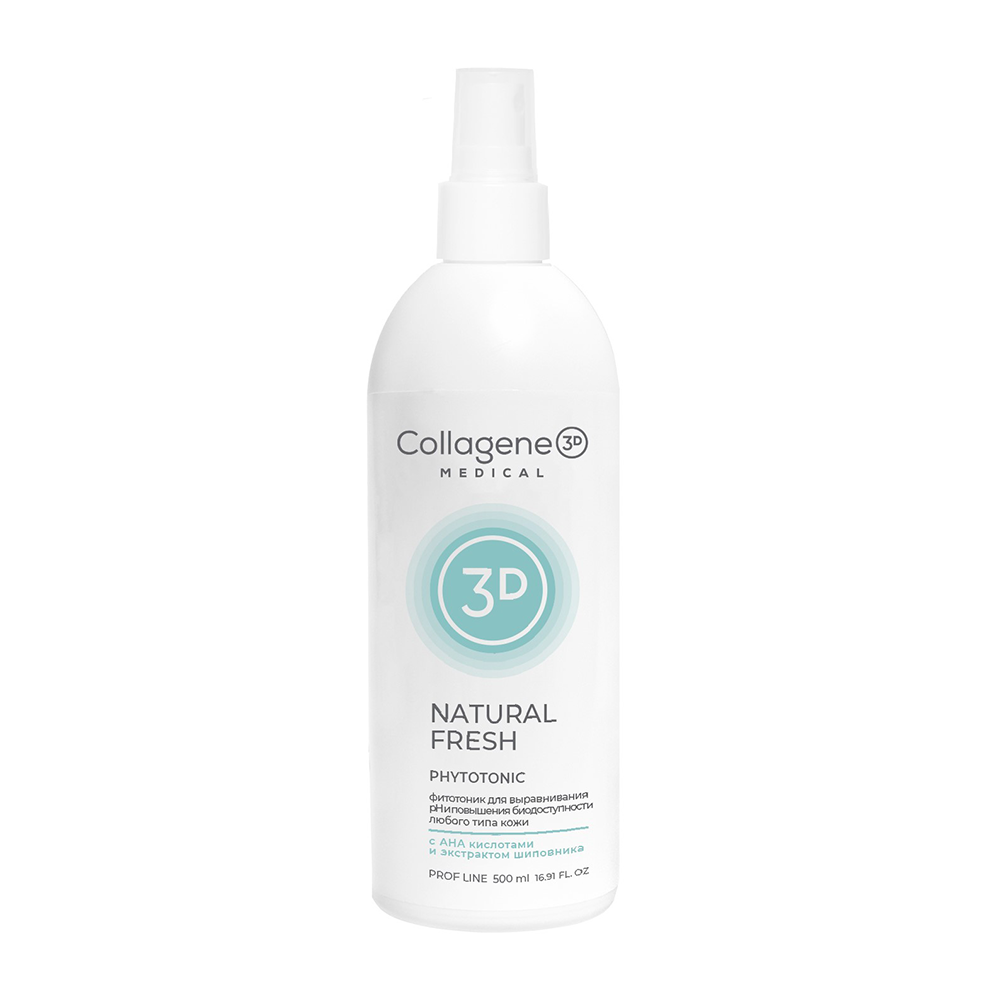Фитотоник / Natural Fresh 500 мл проф. MEDICAL COLLAGENE 3D