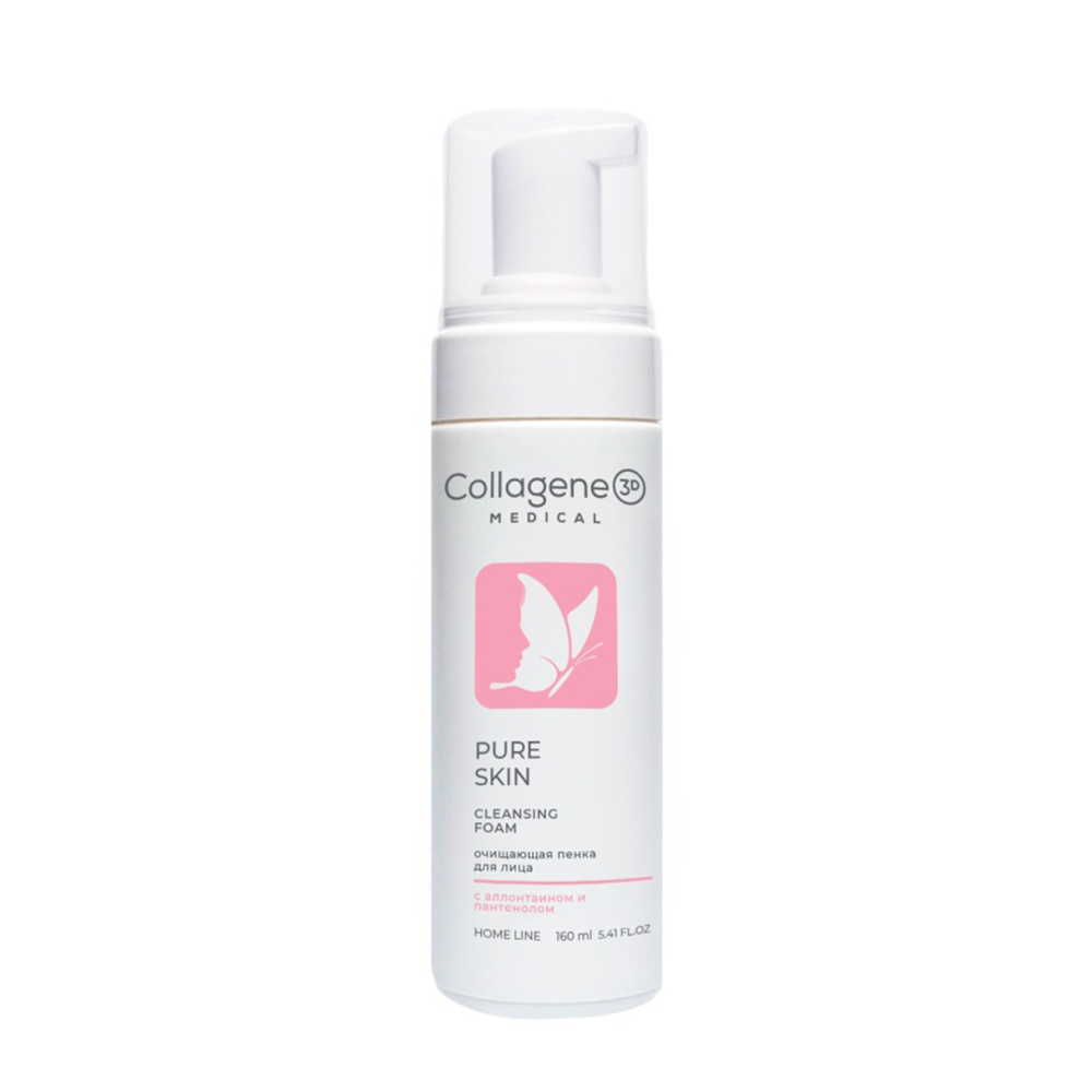 Пенка очищающая для всех типов кожи / PURE SKIN 160 мл MEDICAL COLLAGENE 3D