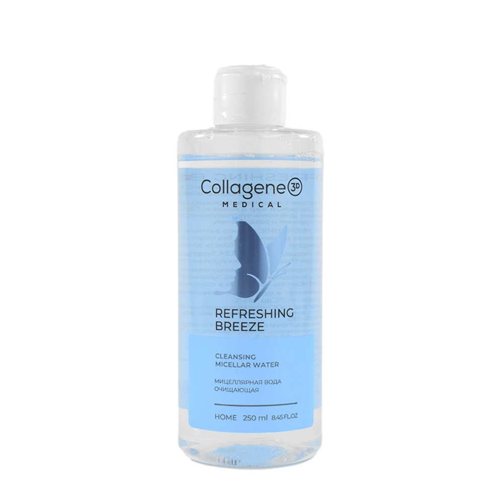 Вода мицеллярная очищающая / REFRESHING BREEZE 250 мл MEDICAL COLLAGENE 3D