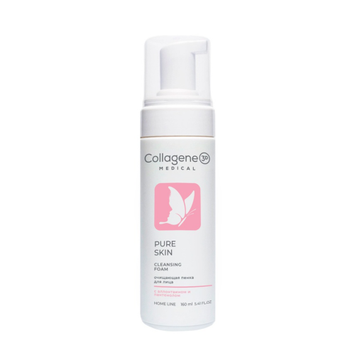 Пенка очищающая для всех типов кожи / PURE SKIN 160 мл MEDICAL COLLAGENE 3D