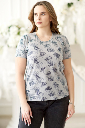IVASSORTI, Женская футболка с принтом папоротник