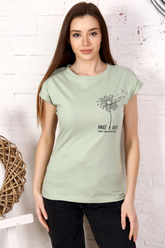 Натали 37, Женская футболка в оливковом цвете