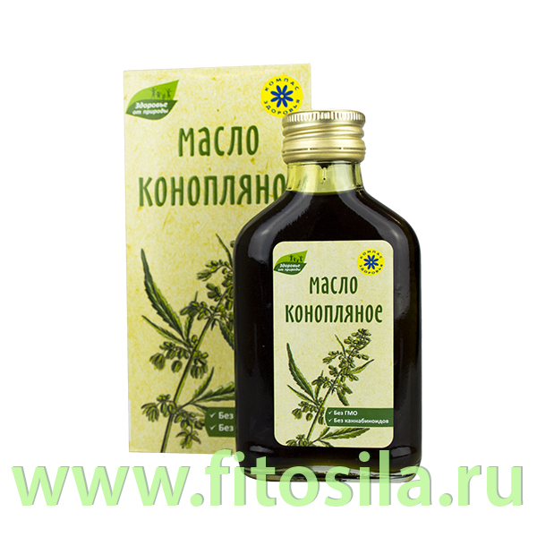 Конопляное масло пищевое нерафинированное 0,1 л , марка