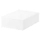 TJENA ТЬЕНА, Коробка с крышкой, белый, 25x35x10 см